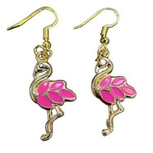 Hot pink flamingo Earrings